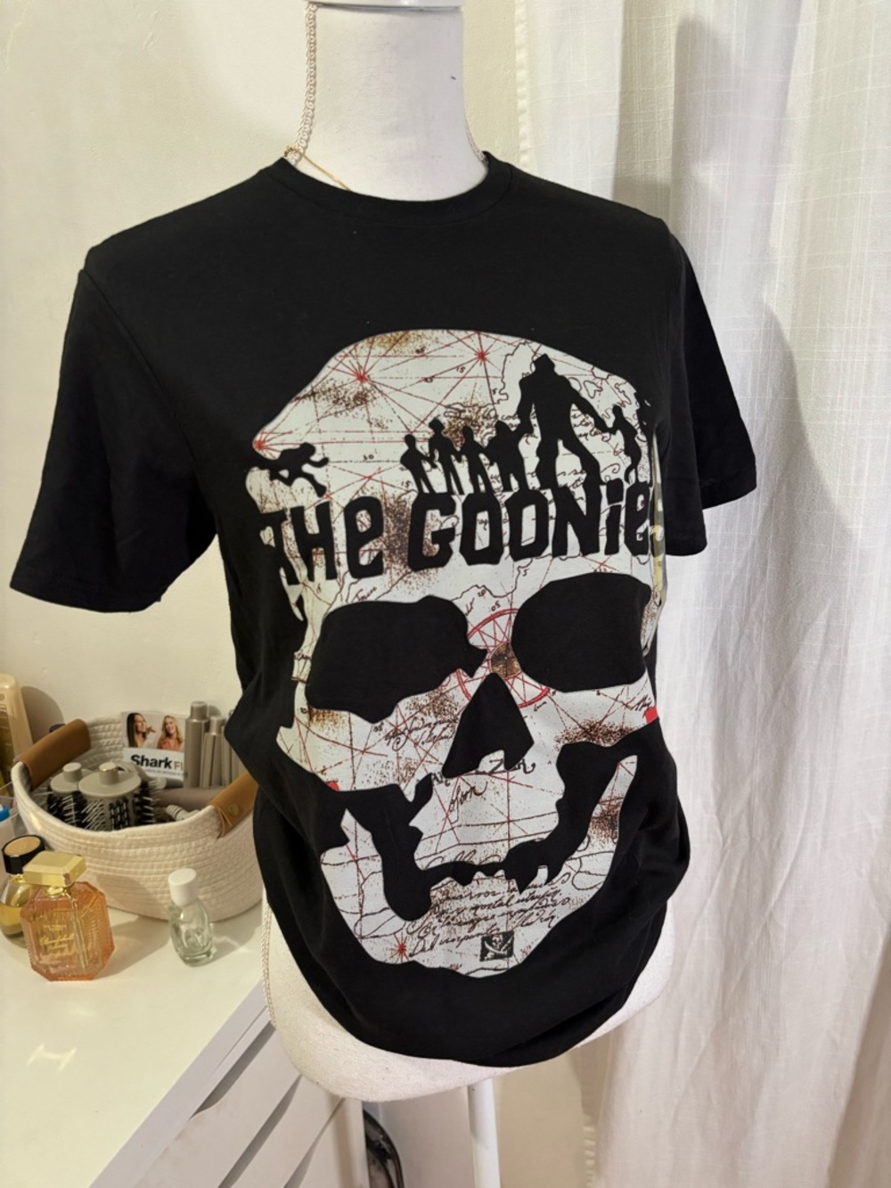 The Goonies Black Graphic Skull Tee